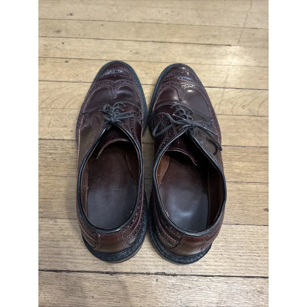 Men's ALLEN EDMONDS 9097 MacNeil Longwing Blucher Dress Shoes Sz 10.5b